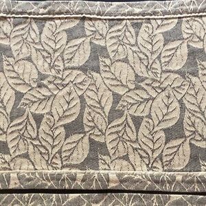 Two Leaf placemats, beige and gray